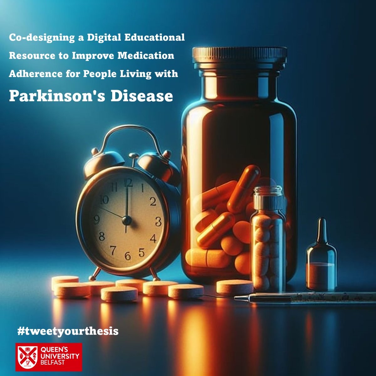 Hazel__Haworth's tweet image. I am working with (& learning from) people affected by Parkinson's Disease. 🫂Together we will design a digital educational resource that will support them to understand & manage their complicated medication routines 💊 #betterhealth❤️🩹#codesign 🌟
#TweetYourThesis @qubgradschool