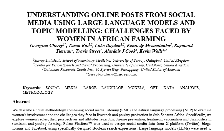 DataHub's Georgina Cherry presented her social listening study on "Challenges faced by women in African farming" yesterday at the CADE conference in Venice. 📖

✨Catch her this afternoon chairing the session on AI in medical imaging 16:40-17:25!

#datahub #socialmedialistening