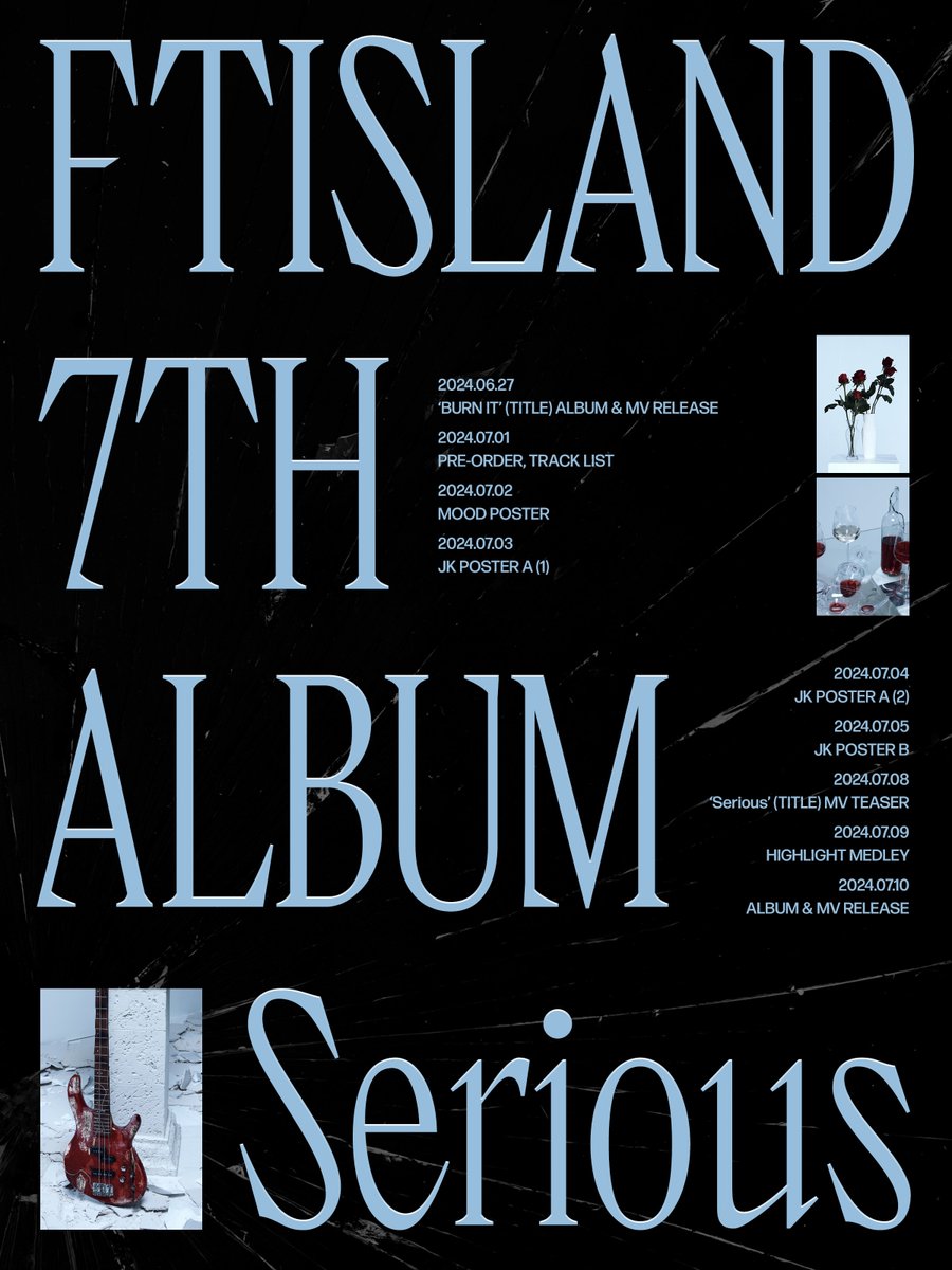 #FTISLAND to make their long-awaited comeback with 7th album #Serious on 10 July. Pre-release #BURN_IT to be dropped on 27 June

#KoreanUpdates RZ