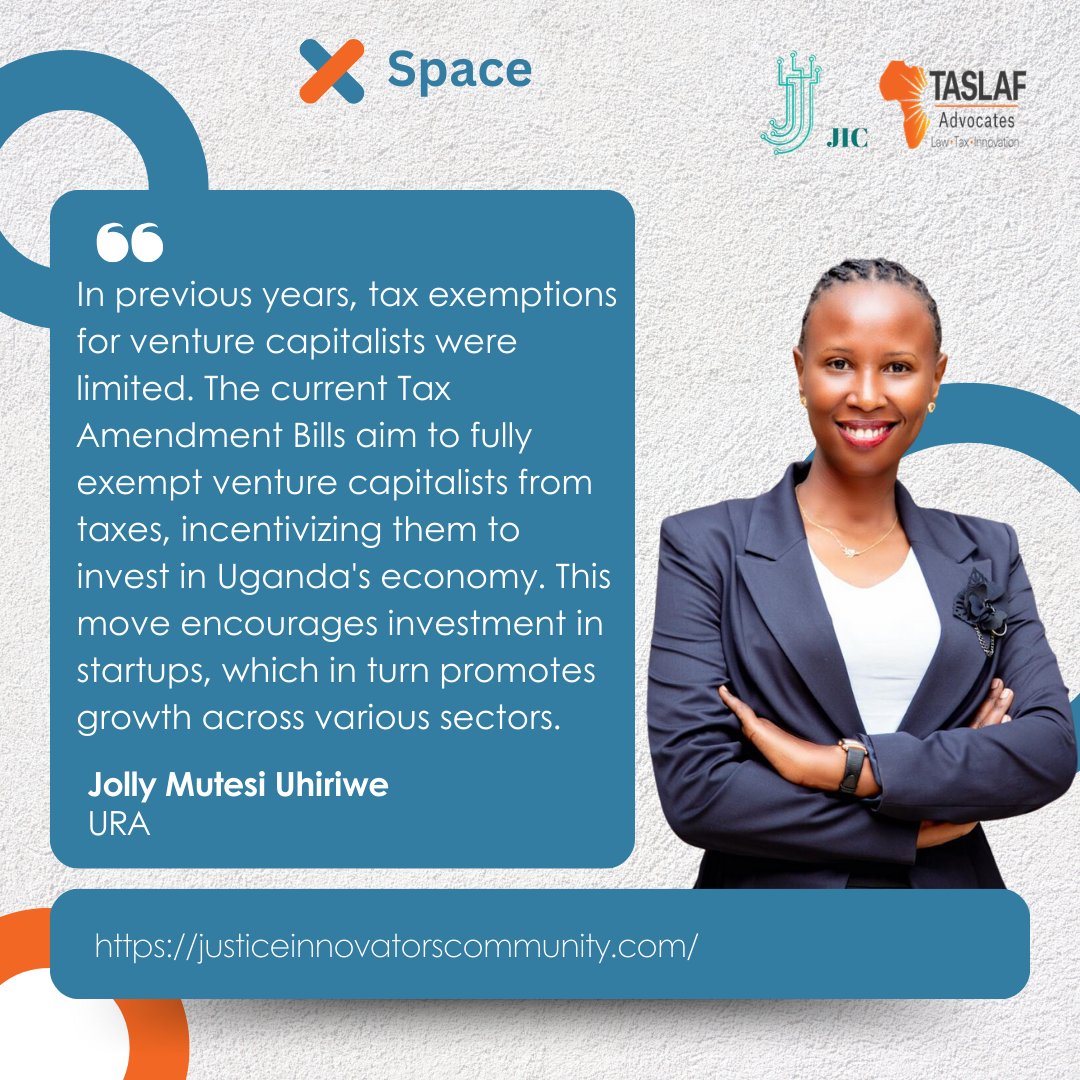 The current Tax Amendment Bills aim to fully exempt venture capitalists from taxes, incentivizing them to invest in Uganda's economy. ~ <a href="/jmutesi/">Mutesi Jolly U</a>