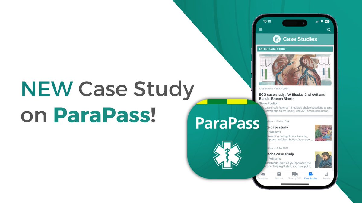 JRCALC Plus (@jrcalcplus) on Twitter photo Don't forget to check out the latest case study on #ParaPass by Steve Poulton <a href="/YorksAmbulance/">Yorkshire Ambulance</a>, focusing on all things #ECGs.
Test your knowledge on AV Blocks, 2nd AVB and Bundle Branch Blocks. โ
Find out more about the ParaPass #CPD app, which links seamlessly with Don't forget to check out the latest case study on #ParaPass by Steve Poulton <a href="/YorksAmbulance/">Yorkshire Ambulance</a>, focusing on all things #ECGs.
Test your knowledge on AV Blocks, 2nd AVB and Bundle Branch Blocks. โ
Find out more about the ParaPass #CPD app, which links seamlessly with
