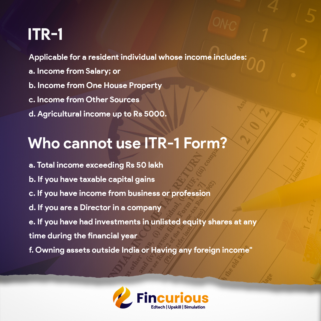 fincurious_in's tweet photo. #ITR #ITR1Filing #TaxSeason #TaxTime #India #Finances
#SalaryIncome #HouseProperty #OtherIncome
#TaxPlanning https://t.co/getonaW4Yu