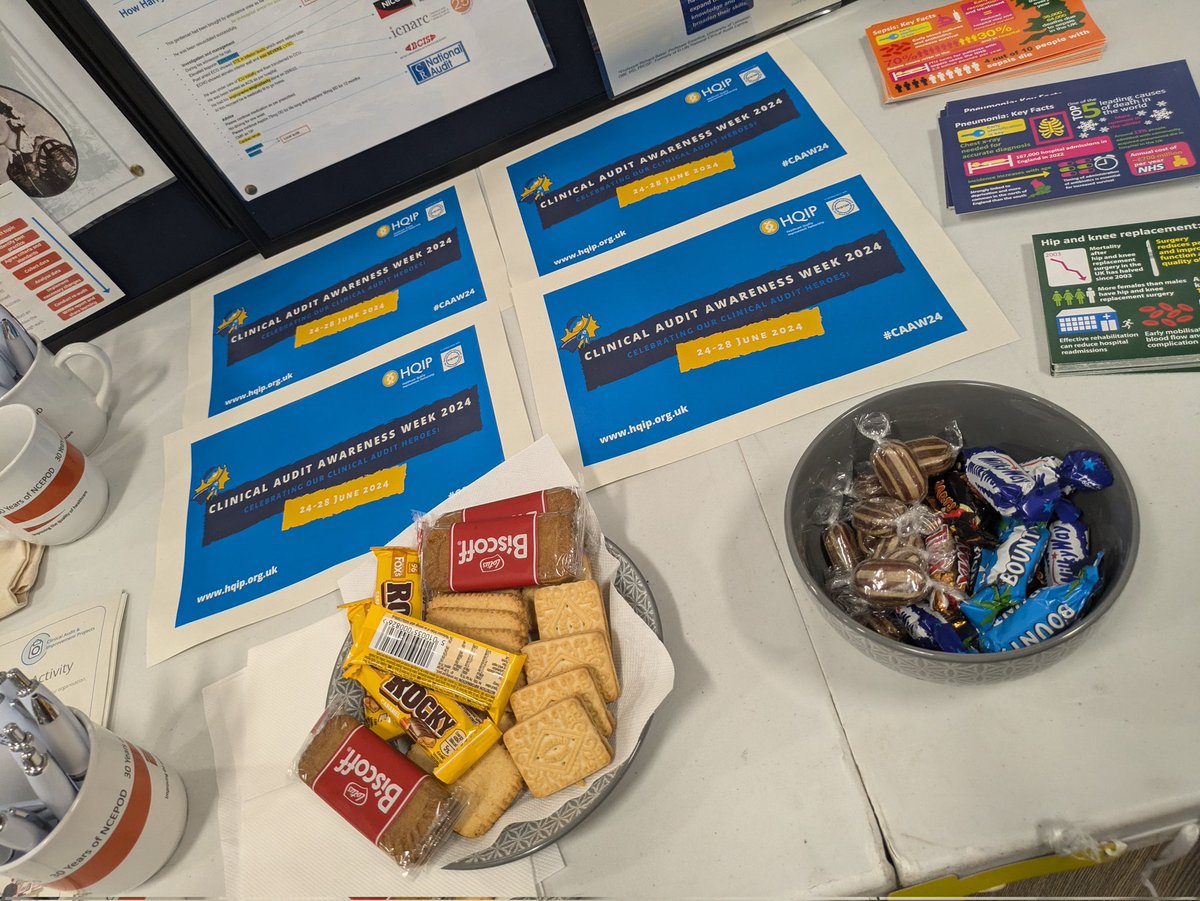 KazChad's tweet image. Clinical Audit Awareness week..come and see us in the hospital entrance area. 👋 @AlisonUnsworth1 @WWL_CA @WWLNHS