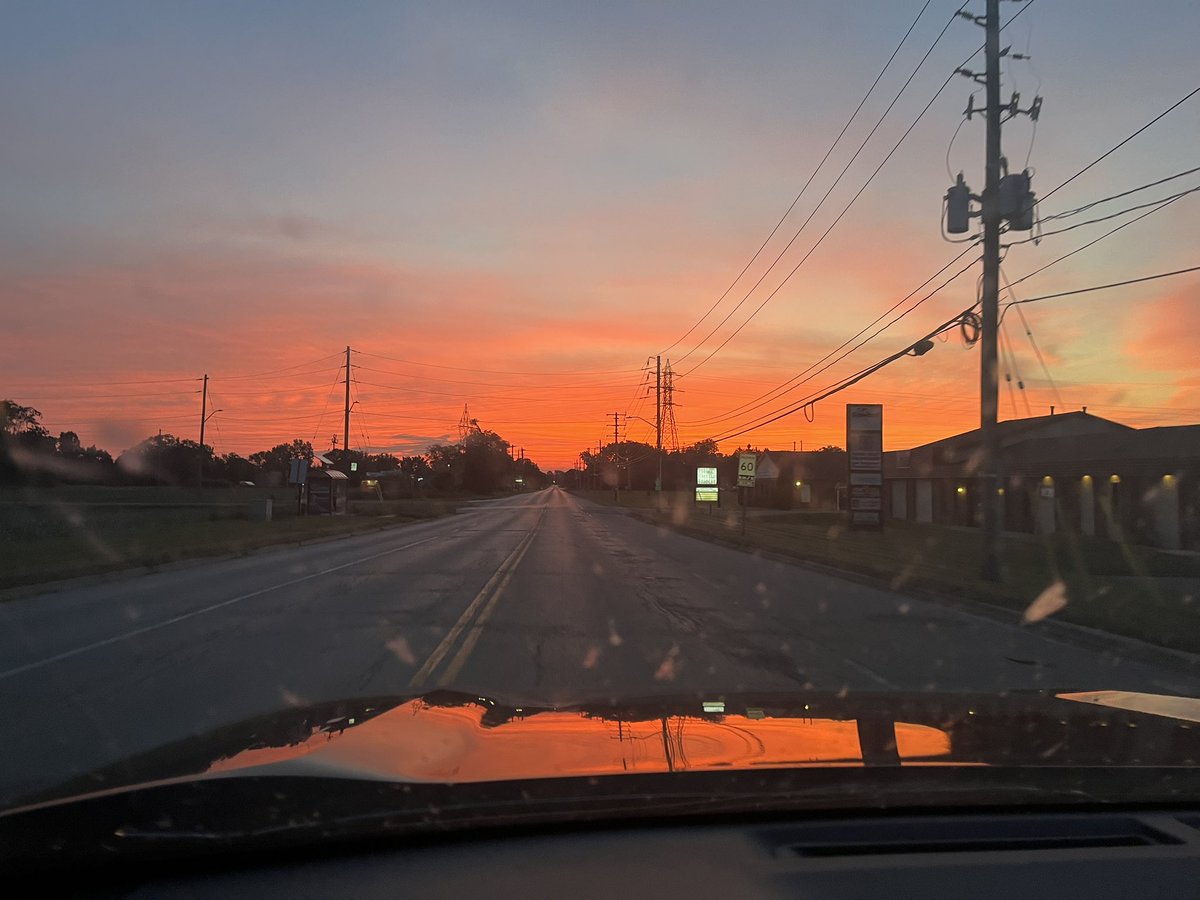 You all know what they say about a red sky in the morning … but it sure is pretty here in Chatham.