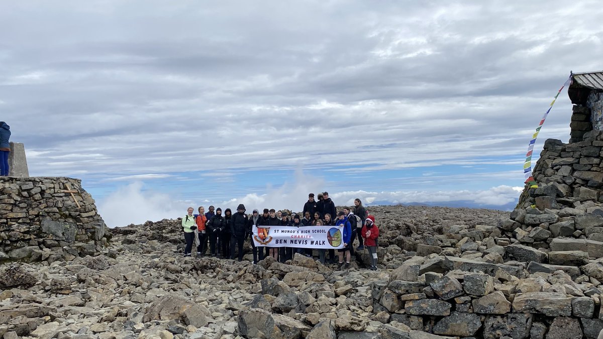 FalkirkOutdoors's tweet photo. St Mungo's pupils and staff hit summit of Ben Nevis for Anthony Nolan charity https://t.co/Ce6eV55xvN https://t.co/B4PQUzbQua