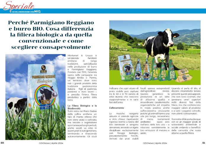 #MontanarieGruzza offre #Parmigiano Reggiano e #burro bio di alta qualità. La loro filiera #bio assicura sostenibilità e rispetto per l'ambiente.

Leggi l'articolo nell'ultimo numero del nostro magazine 👉 issuu.com/gdonews/docs/g…

#gdonews #gdo #retail