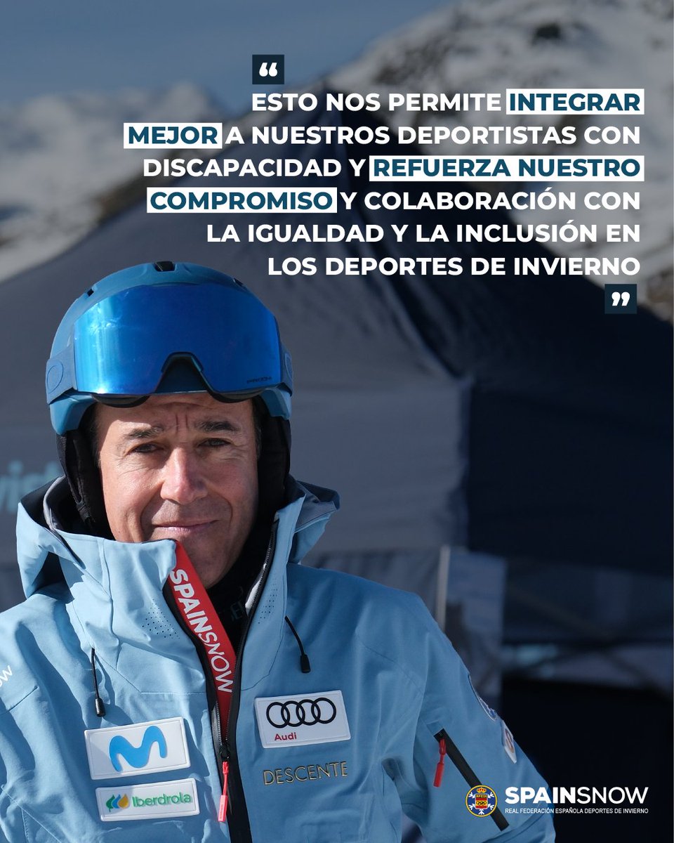RFEDI • Spainsnow (@rfedinv) on Twitter photo La RFEDI se une oficialmente a <a href="/Paralimpicos/">Comité Paralímpico Español</a> 🙌🏼
🔹Durante la Asamblea General Ordinaria del Comité Paralímpico Español, la Real Federación Española Deportes de Invierno fue aceptada como nuevo miembro ✨ La RFEDI se une oficialmente a <a href="/Paralimpicos/">Comité Paralímpico Español</a> 🙌🏼
🔹Durante la Asamblea General Ordinaria del Comité Paralímpico Español, la Real Federación Española Deportes de Invierno fue aceptada como nuevo miembro ✨