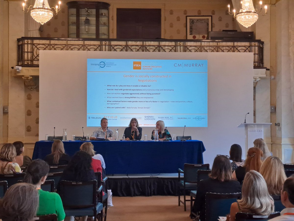 Our brilliant panellists discussing 'Women, Compensation and Negotiation'. #IFSEAConference2024