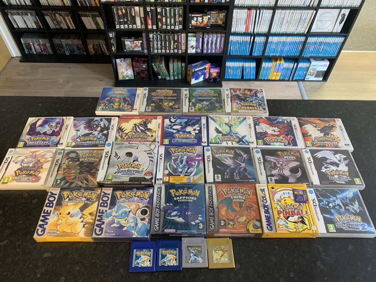 TheRetroHunter's tweet image. NEW IN

Easily the question I get asked the most is “Do you have any Pokemon games” rarely is the answer yes, as they immediately

But right now, YES I DO, probably not for long though. So come and get them while they’re here

Any left after the weekend will be added to Web Store
