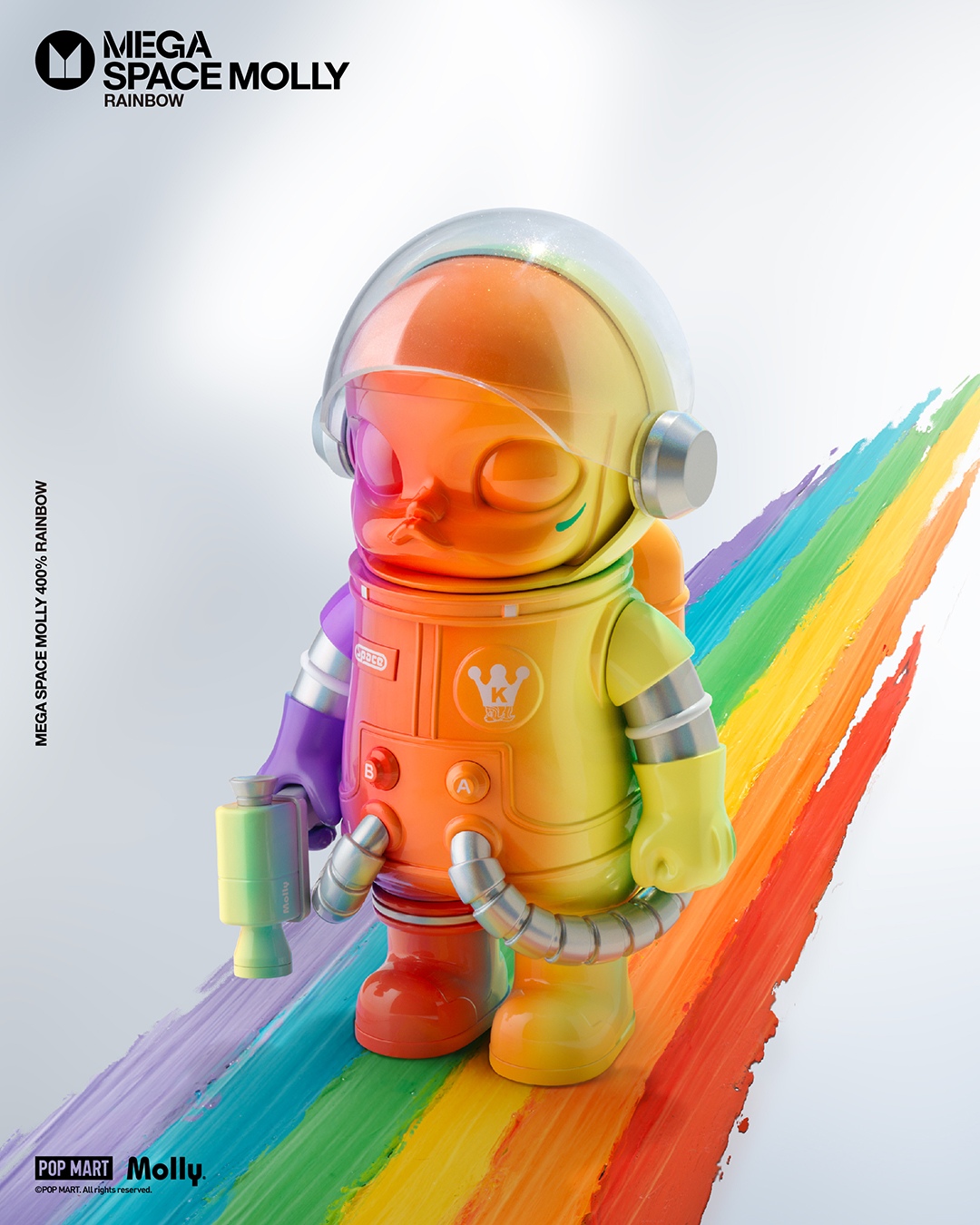 POPMART MEGA SPACE MOLLY レインボー限定色400％ MEGA SPACE MOLLY 400% Rainbow | All MEGA - POP MART (Canada)