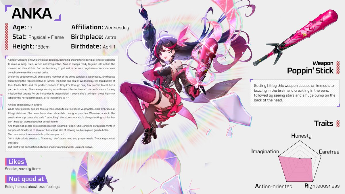 ToF_EN_Official's tweet image. Formerly Sige, Roslyn's most cherished friend, now under the alias Anka, is also the elusive criminal ACE deliberately avoiding Roslyn.

Will she embrace the arrival of justice and reunite with Roslyn?

#Anka🎭🎀