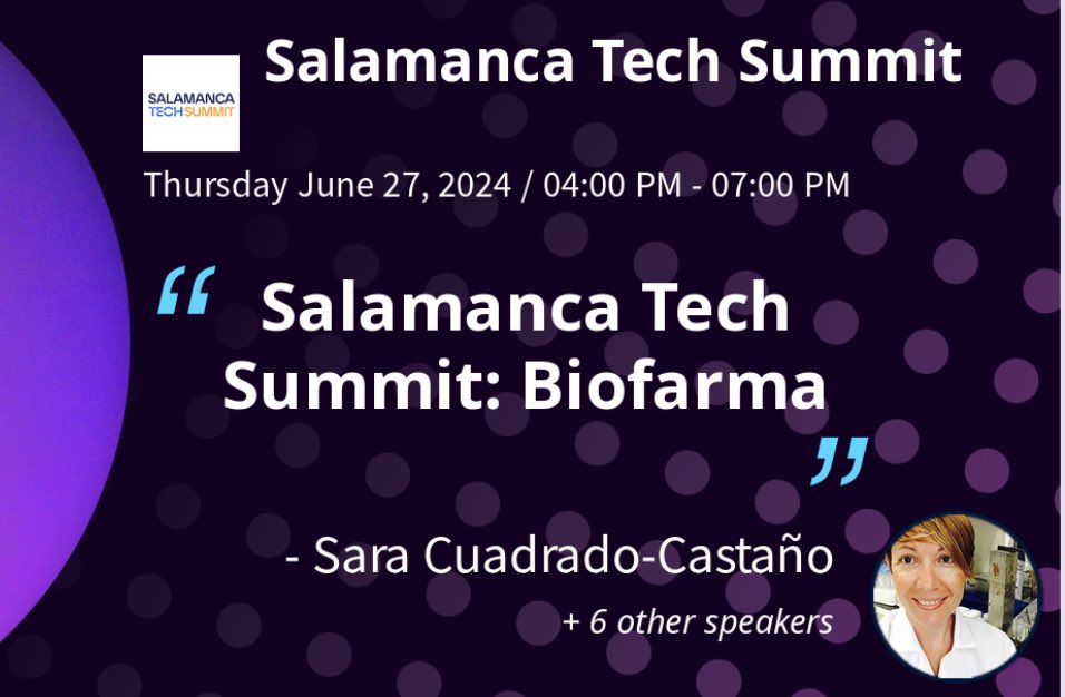 Join us for the Biotech-Biopharma Summit next Thursday, the 27th, from 4 PM to 7 PM! Dive into how technology is already shaping the future of medicine! Few spots still available! Register #SalamancaTechSummit #PACBB2024 <a href="/usal/">Universidad de Salamanca</a> #salamanca