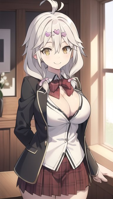 BestDailyWaifu's tweet image. Yui Karata! Make requests on Discord! #yuikarata #trinityseven #anime #waifu #art #ai #aiart