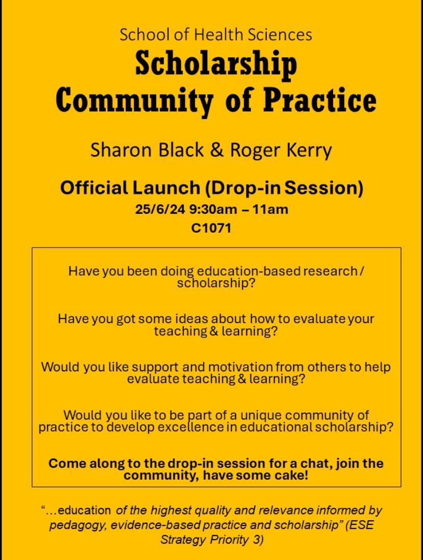 Roger Kerry (@rogerkerry1) on Twitter photo Exciting to launch the <a href="/UoN_SHS/">UoN Health Sciences</a> Scholarship Community of Practice at <a href="/UniofNottingham/">Uni of Nottingham #WeAreUoN</a> today with <a href="/Sharonvblack/">Sharon Black</a> Exciting to launch the <a href="/UoN_SHS/">UoN Health Sciences</a> Scholarship Community of Practice at <a href="/UniofNottingham/">Uni of Nottingham #WeAreUoN</a> today with <a href="/Sharonvblack/">Sharon Black</a>