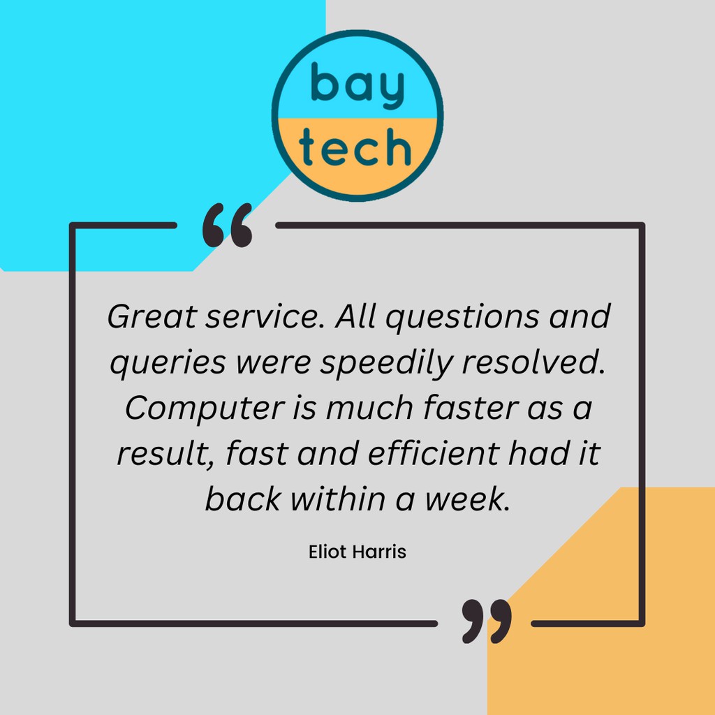 BayTech16's tweet image. Thanks Eliot! Nothing more frustrating than a slow computer!