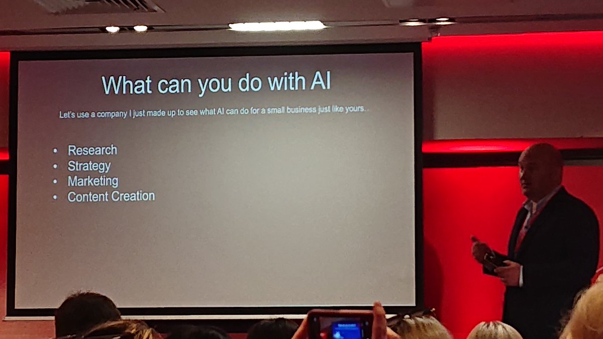 Rhona O'Connor. (@rhona_o) on Twitter photo Gary stepped us through how easy it is to create a presance for a new company using #AI.... And it was very impressive. AI is a fantastic tool for SMEs.
#BackingBusiness
<a href="/VMBusinessIRL/">Virgin Media Business</a> <a href="/Gary3vans/">Gary Evans</a> Gary stepped us through how easy it is to create a presance for a new company using #AI.... And it was very impressive. AI is a fantastic tool for SMEs.
#BackingBusiness
<a href="/VMBusinessIRL/">Virgin Media Business</a> <a href="/Gary3vans/">Gary Evans</a>