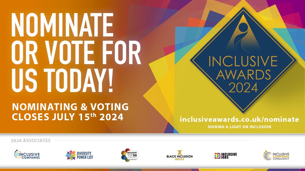 We've been nominated for an award at <a href="/InclusiveAwards/">Inclusive Awards / Companies</a> - would love your vote! Link in comments.