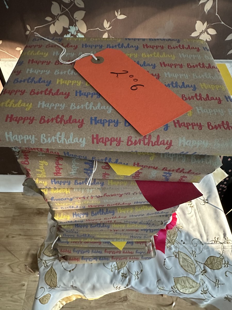 A big THANK YOU to <a href="/BeckenhamBooks/">Beckenham Bookshop</a> for all your help with Project 18th Birthday..... a book published in each year of our daughter's life!  Here's the stack for her ready to open today!  She's delighted with 2006, waiting for her to open more!