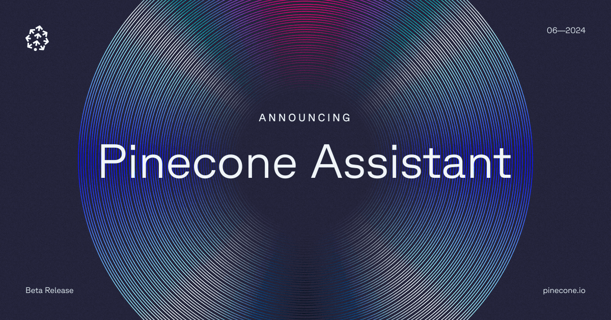 pinecone's tweet photo. Pinecone Assistant is an API service for answering complex questions about your private data accurately and securely. Join the beta waitlist now. 

https://t.co/L7z3WcQKVu https://t.co/J1nbL6KgBD