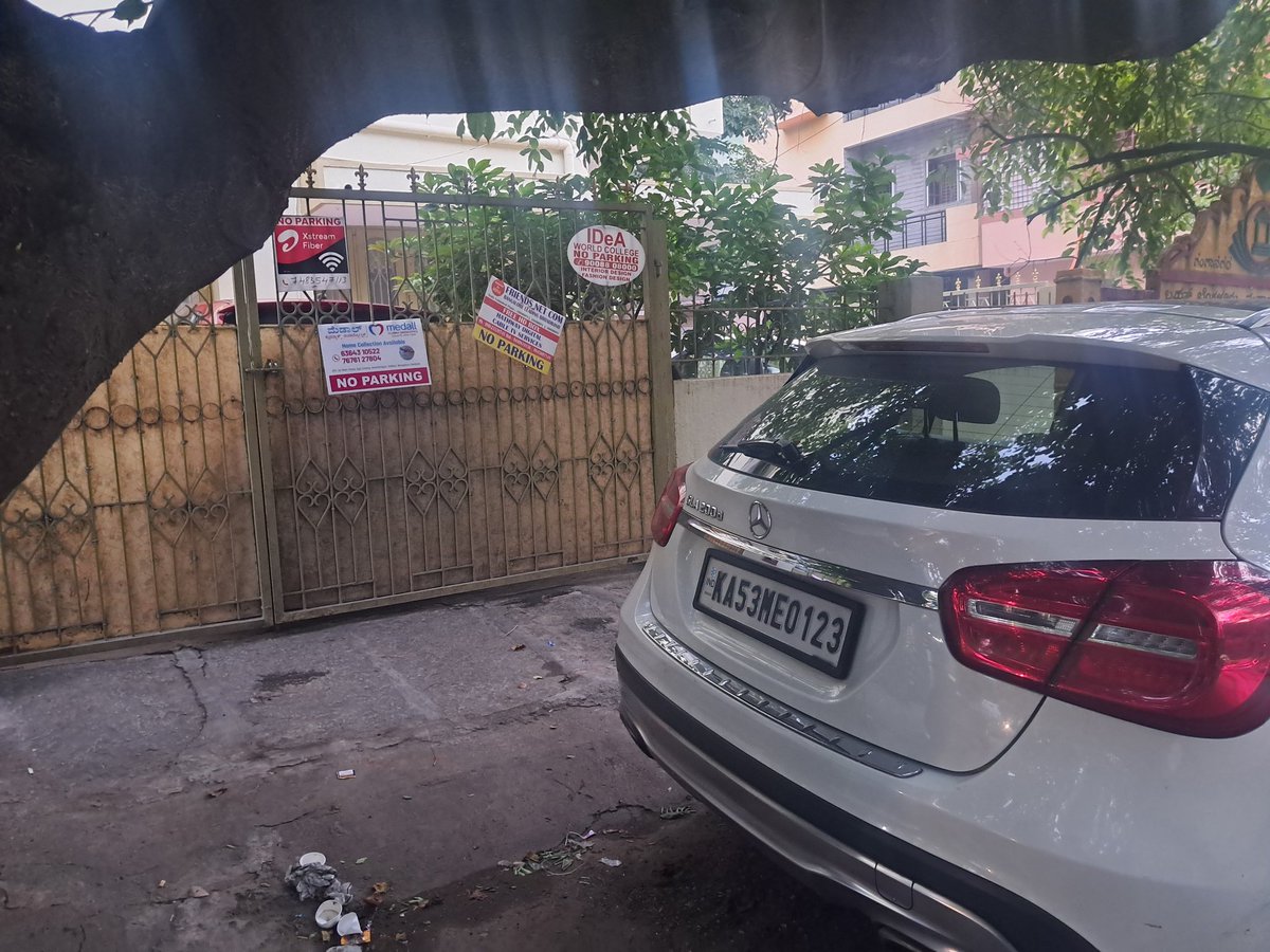 NandyTalikote's tweet photo. Car parked right in front of the gate and blocking our way to take vechile out.
@btppubliceye @blrcitytraffic @rtnagartraffic https://t.co/QMeyxACNuu