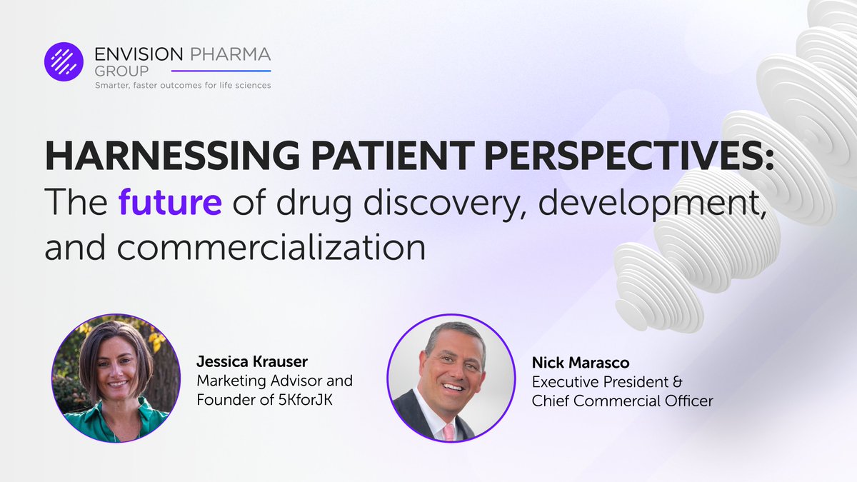 Our latest blog by Envision's Dominic Marasco and Jessica Krauser talks about how we’re leading the way in harnessing patient perspectives. Join us in this patient-centric reformation. Read it here: envisionpharmagroup.com/news-events/ha…