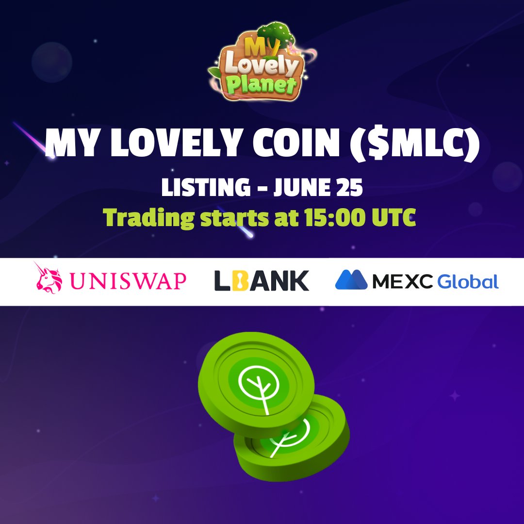 💥 LISTING DAY 💥

Our token, $MLC, is going to be listed on <a href="/MEXC_Official/">MEXC</a>, <a href="/LBank_Exchange/">LBank.com</a>, and <a href="/Uniswap/">Uniswap Labs 🦄</a> 🔥

⏰🌎Twitter Live Event starts at 13h UTC

⏰📈 Trading Open at 15h UTC 

Remember, this is just the beginning... 

The next 6 months are going to be EPIC! 🚀🚀🚀