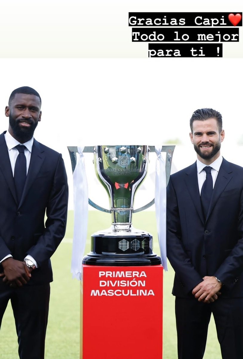 MadridXtra's tweet photo. 📲 Antonio Rüdiger: "Thank you Capi, all the best for you!" https://t.co/PmGtXjhhKr