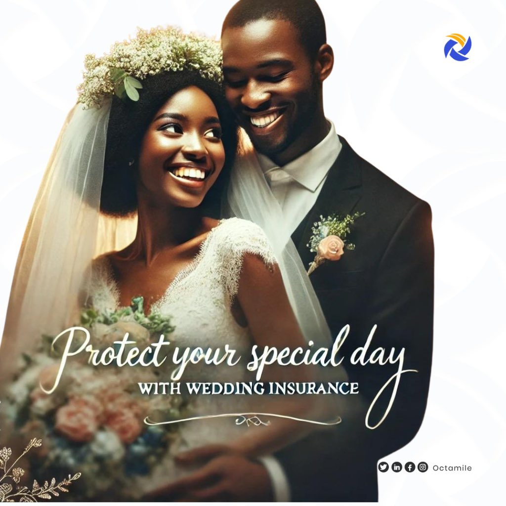 octamile's tweet image. Did you know wedding insurance exists to protect your special day? Octamile offers comprehensive coverage to give you peace of mind as you celebrate your big day.
Learn more on octamile.com
 #WeddingInsurance #Octamile #Assurance #insurtechinafrica #chivido2024