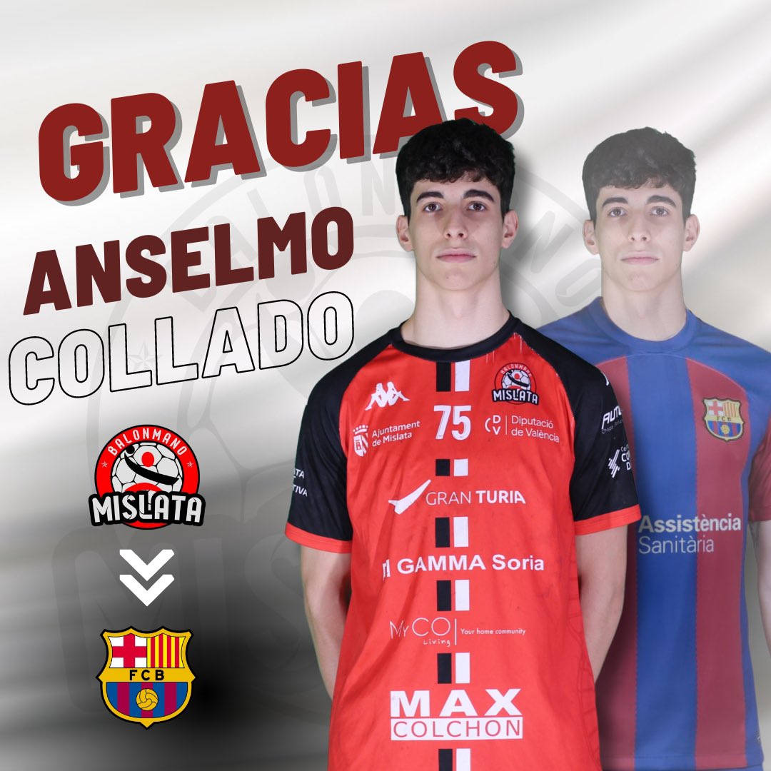 🌟 Hoy celebramos una noticia que llena nuestros corazones de emoción y orgullo. 

Nuestro jugador Anselmo Collado dará un gigantesco paso en su carrera, uniendo fuerzas con el que es, probablemente, el mejor club de balonmano del mundo: ¡el FCB Barcelona! 🎉🔵🔴
