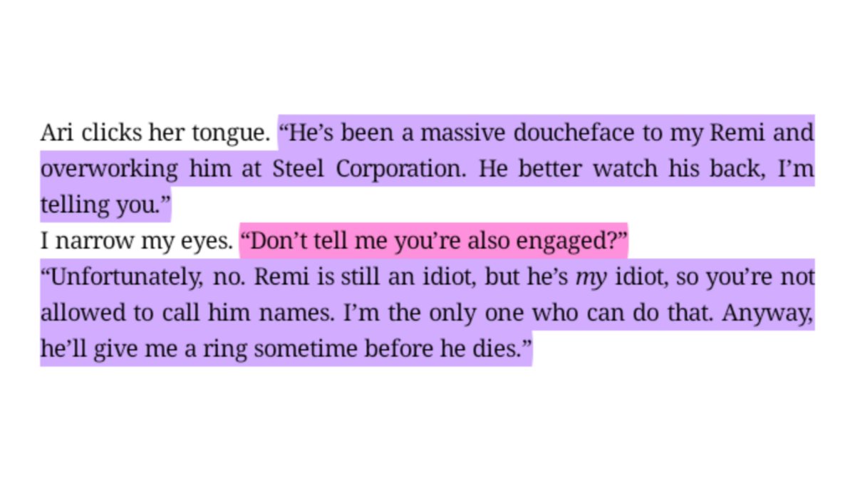 teal                                         🤝                                ariella
     
       being overprotective of ronan and remi