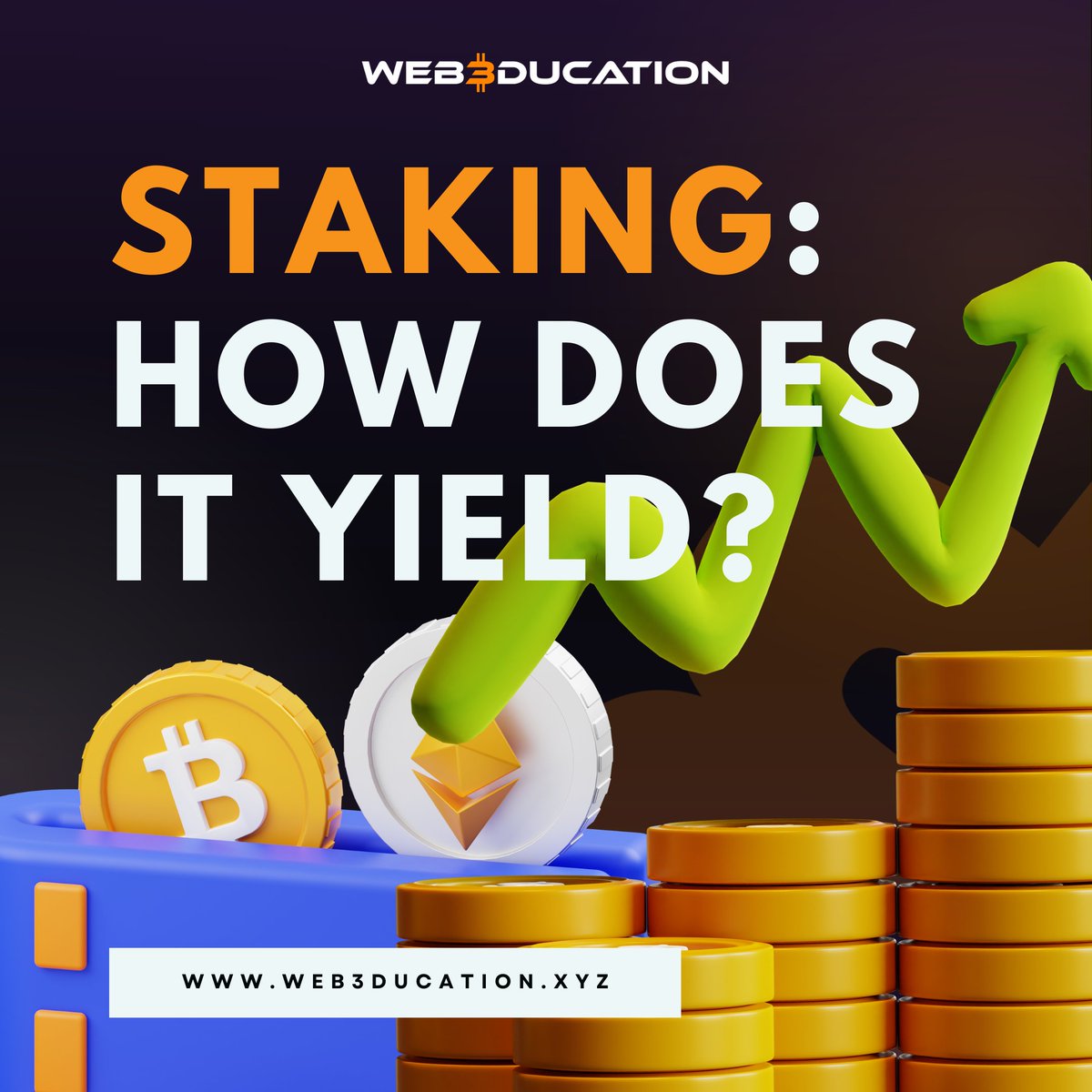 web3ducationxyz's tweet photo. [1/3] Crypto staking involves holding cryptocurrency tokens to support a blockchain network and earning rewards in return. 🚀
Rewards are distributed based on the amount of tokens staked and network participation. 🏆🏵
#Web3ducation #Blockchain #kaveguild #NFTs #Web3ducation https://t.co/gZFvABIKVa
