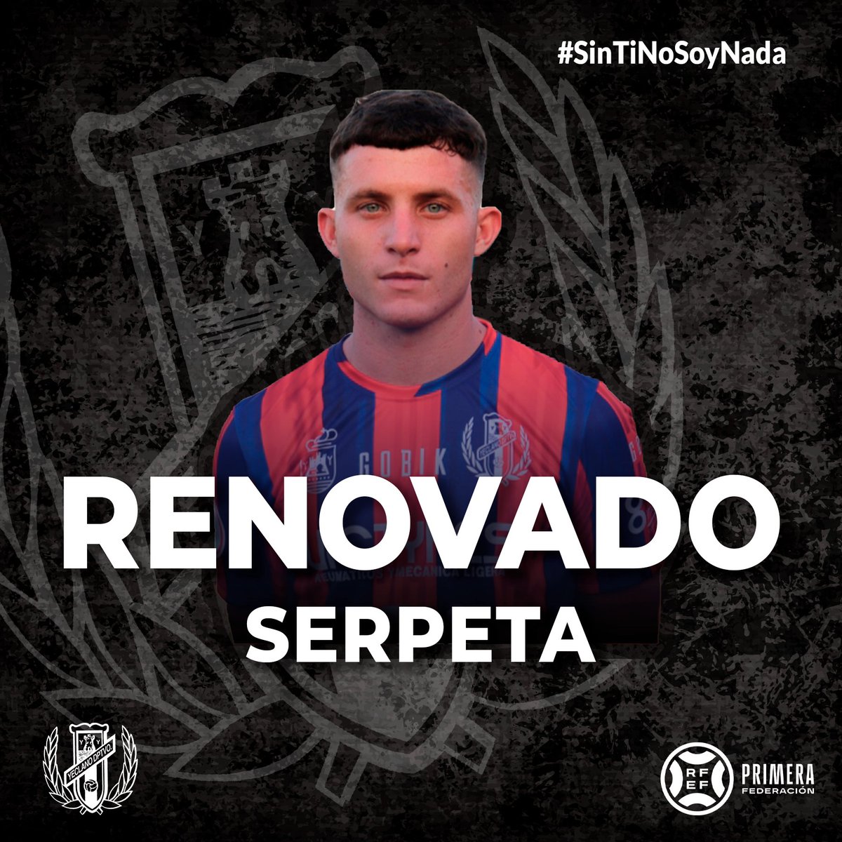 📣 #OFICIAL | 🔵🔴

🤩🎯 ¡Y el autor del gol que nos dio el ascenso, 𝗦𝗲𝗿𝗽𝗲𝘁𝗮, se queda para seguir disfrutando juntos! 🎩🤙

#PrimeraRFEF ⚽️
#GraciasAfición 🙌
#SinTiNoSoyNada 💙❤️