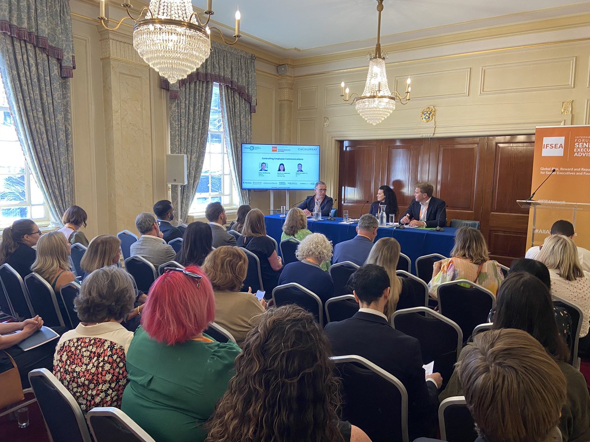 Breakout session 4 in the Livery Room where the developing topic of “Controlling Employee Communications” is being discussed! #IFSEAConference2024 #AllAboutExecs
