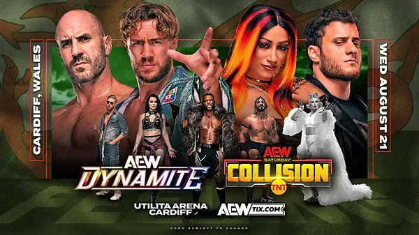 WrestleTalk_TV's tweet photo. Dave Meltzer believes that AEW could have aimed higher than Cardiff Wales' Utilita Arena for their choice of venue for the first-ever Dynamite/Collision in the UK on August 21:

"It’s one of the many things that happens with AEW that is quite confusing.

"The UK is a very hot market for wrestling, for American wrestling, and they’ve got over 40,000 tickets sold for Wembley at this point, so why would you book an arena that size? That place is probably gonna hold 3,500 maybe for a TV taping. There’s so many places that you could put 10,000 in."

(WOR)