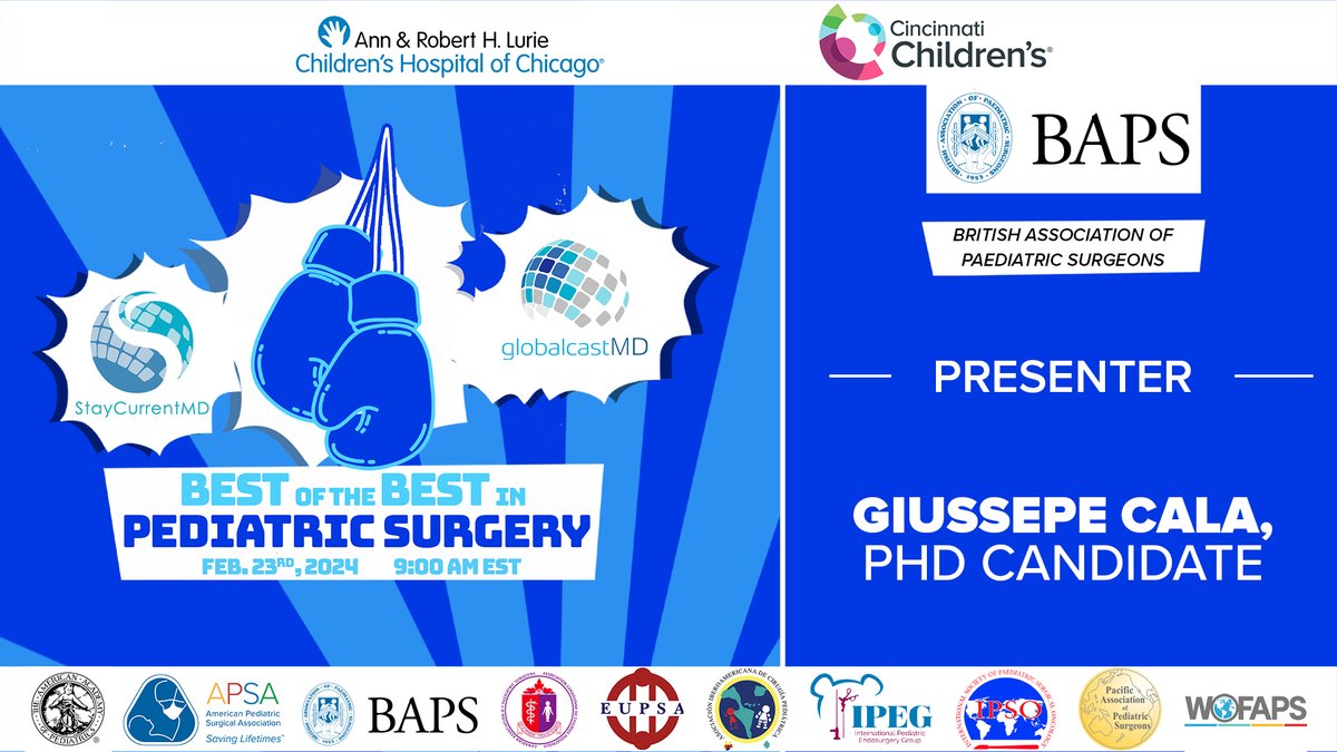 StayCurrentMD (@staycurrentmd) on Twitter photo Check out <a href="/BAPS1953/">BAPS</a> <a href="/giuseppecala94/">Giuseppe Calà</a>’s presentation from Best of the Best in Pediatric Surgery 2024!
Check out his full presentation here: app.pulse.ly/kt1cnhile4
Sponsored by: <a href="/cincychildrens/">Cincinnati Children's</a> <a href="/luriechildrens/">Lurie Children's</a>
#pedsurg #SoMe4PedSurg #BOBPedSurg2024 Check out <a href="/BAPS1953/">BAPS</a> <a href="/giuseppecala94/">Giuseppe Calà</a>’s presentation from Best of the Best in Pediatric Surgery 2024!
Check out his full presentation here: app.pulse.ly/kt1cnhile4
Sponsored by: <a href="/cincychildrens/">Cincinnati Children's</a> <a href="/luriechildrens/">Lurie Children's</a>
#pedsurg #SoMe4PedSurg #BOBPedSurg2024