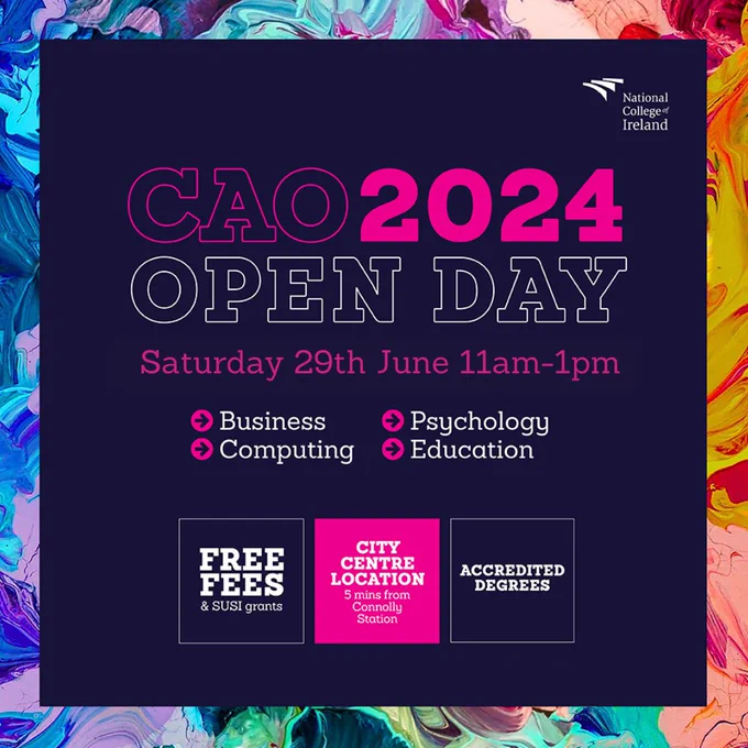 Image from National College of Ireland (@NCIRL)