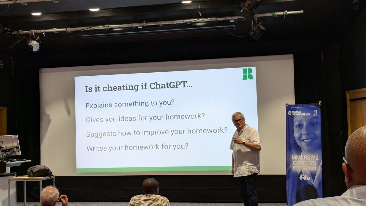 duck_star's tweet photo. Great talk from @mberry about Generative AI and Computing. Slides here - https://t.co/lZDiqIPBYX @DigSchoolhouse #dshplay https://t.co/7jzq8X5WFq