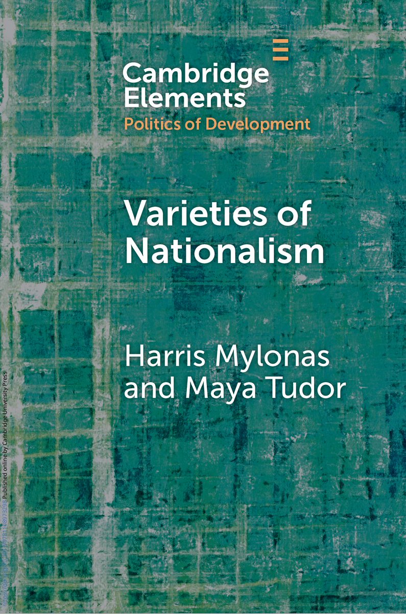 Harris Mylonas (@hmylonas) on Twitter photo Are you looking for a text on #nationalism for your #syllabus?
Are you just looking for something to #read during the #summer?
Check out "Varieties of Nationalism" (co-authored with the brilliant <a href="/MayaJTudor/">Maya Tudor</a>)
Link➡️cambridge.org/es/universityp…
#PoliticalScience #AcademicTwitter Are you looking for a text on #nationalism for your #syllabus?
Are you just looking for something to #read during the #summer?
Check out "Varieties of Nationalism" (co-authored with the brilliant <a href="/MayaJTudor/">Maya Tudor</a>)
Link➡️cambridge.org/es/universityp…
#PoliticalScience #AcademicTwitter