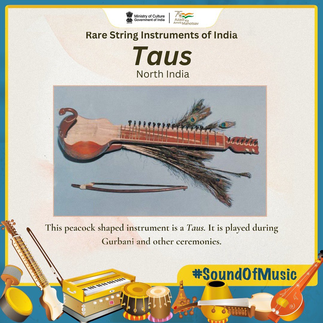 MinOfCultureGoI's tweet image. Swipe&amp;gt;&amp;gt; to explore Bharat’s rare string instruments🎶

IC: @_IndianCulture 

#SoundOfMusic #FolkStudio 

@sangeetnatak @AmritMahotsav