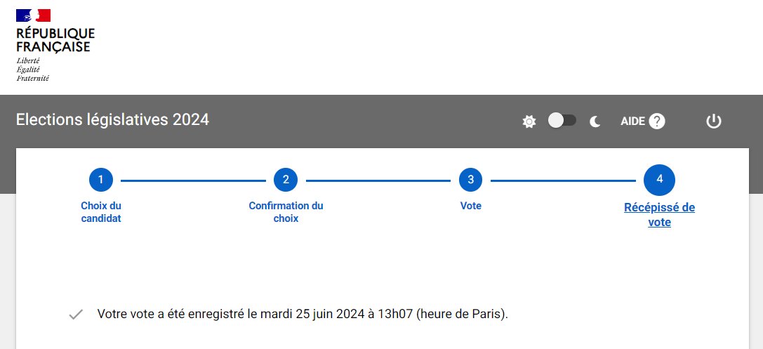 Jacques_Pezet's tweet photo. A voté :) 

Après quelques difficultés de connexion au site dédié du ministère des Affaires étrangères, j'ai pu voter à l'élection législative des Français de l'étranger.  

Le vote électronique est ouvert depuis ce mardi midi jusqu'à jeudi 12h (heure de Paris). https://t.co/EIYXBJxySu