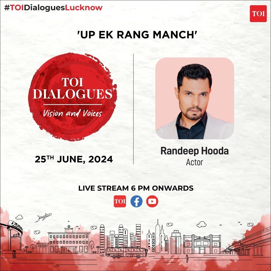 Unique__Ladka's tweet photo. Interesting to discover @RandeepHooda UP connection at #TOIDialoguesLucknow. @timesofindia https://t.co/zdu9UQ9Yzd