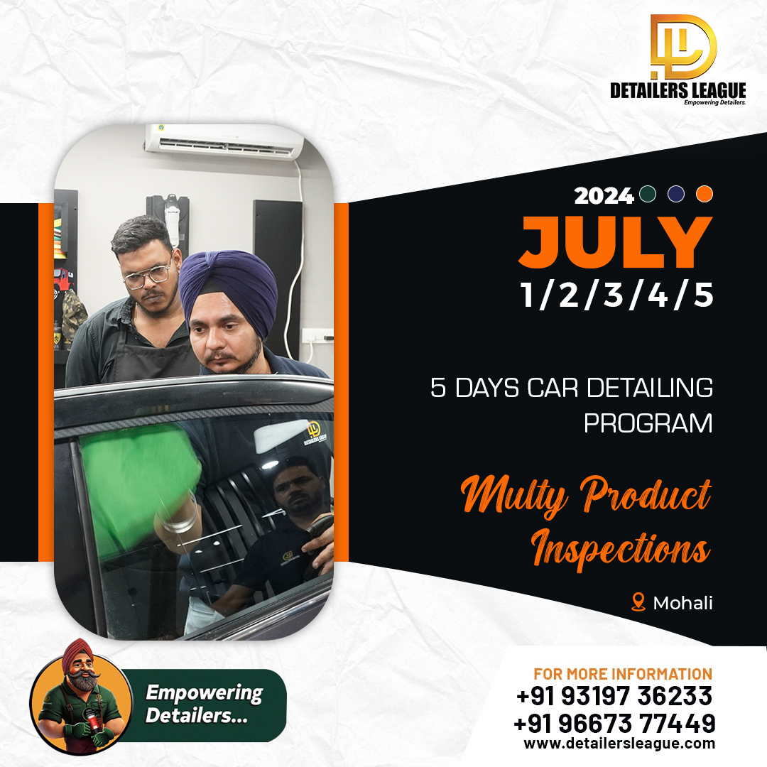 detailersleague's tweet image. 🎓✨ Join our new batch starting from July 1st to July 5th, 2024, at Detailers League! Learn advanced polishing techniques, business consulting, and paint evaluation from industry experts.#detailersleague
#PPFTraining
#WrappingTraining
#CarWrapping
#TrainingProgram
#LearnWithUs