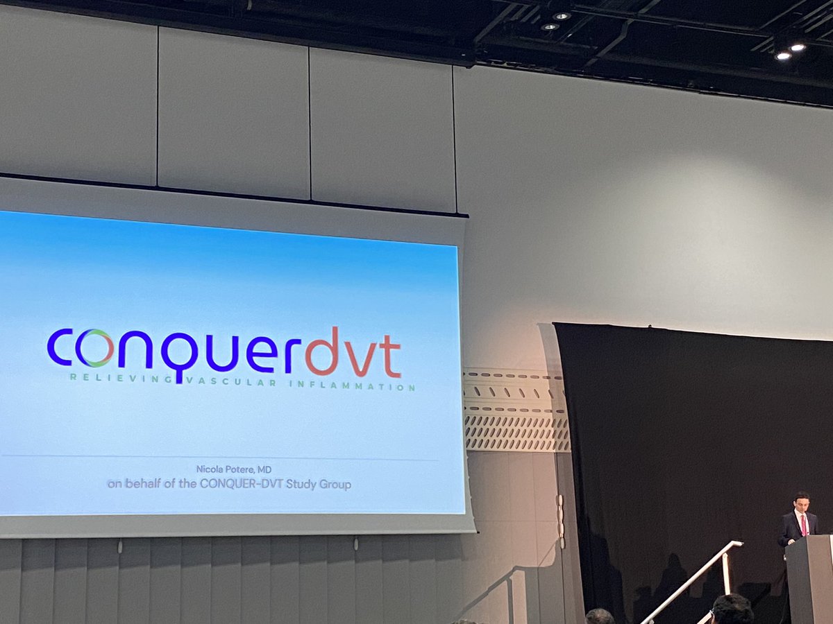 Tzu-Fei Wang (@tzufeiwang) on Twitter photo Low dose colchicine could target inflammation in VTE, reduce PTS without increasing bleeding🩸!
Stay tune for the CONQUEROR DVT pilot trial (double blind, placebo controlled RTC in pts with first LE proximal DVT) proposed by <a href="/NicolaPotereMD/">Nicola Potere</a> <a href="/MarcCarrier1/">Marc Carrier</a>
#ISTH2024 Low dose colchicine could target inflammation in VTE, reduce PTS without increasing bleeding🩸!
Stay tune for the CONQUEROR DVT pilot trial (double blind, placebo controlled RTC in pts with first LE proximal DVT) proposed by <a href="/NicolaPotereMD/">Nicola Potere</a> <a href="/MarcCarrier1/">Marc Carrier</a>
#ISTH2024