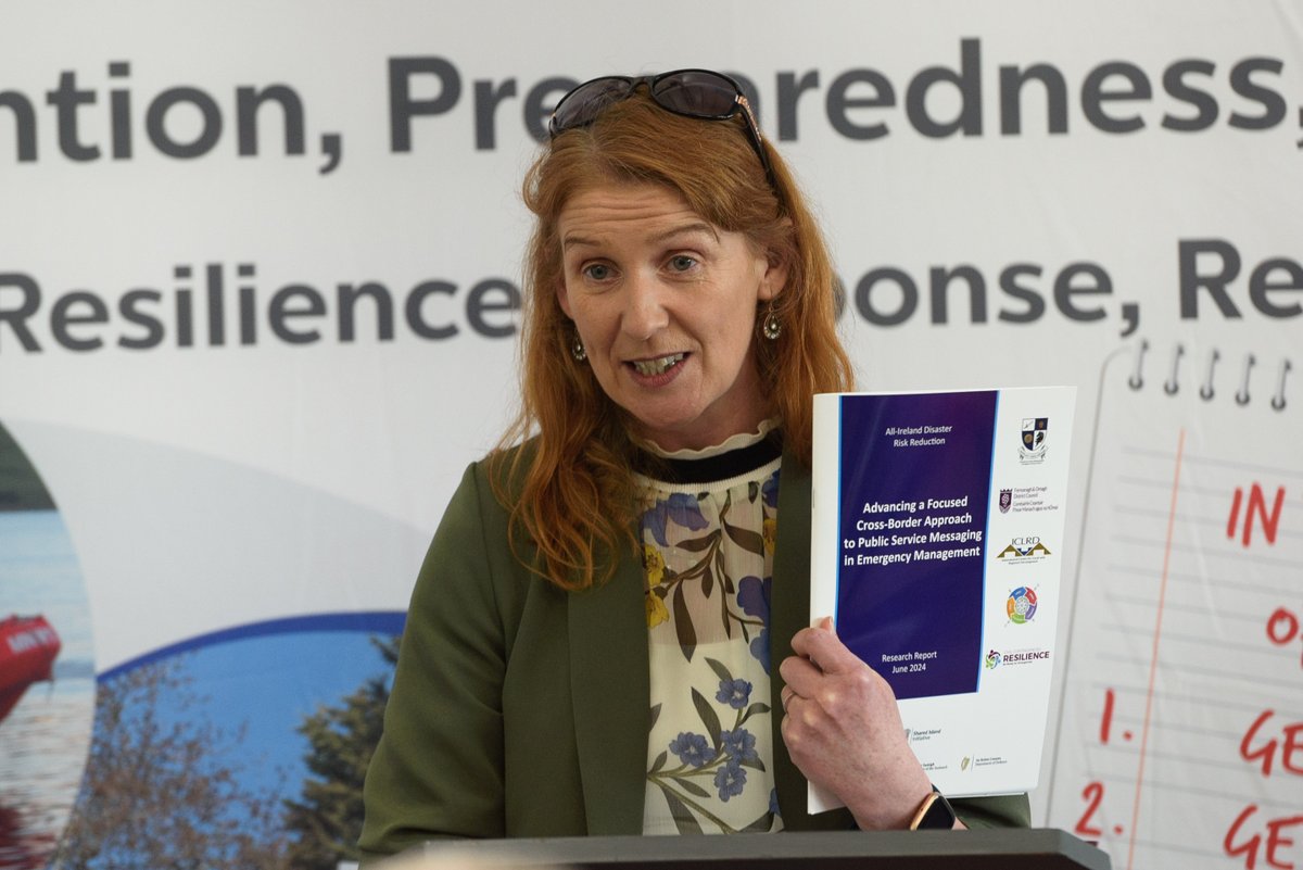 Speaking at launch .<a href="/ICLRD_Org/">ICLRD</a> Director noted cross-border regions face specific challenges in emergency management – incl. legislative/policy differences, infrastructural deficits, poor mobile phone coverage, etc. Report recommends messaging be universal - analogue and digital