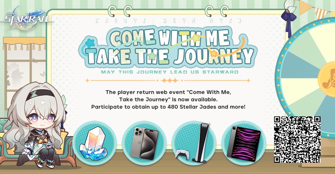 Invite returning Trailblazers to link up with your invitation code and log into the game to win Stellar Jades, PlayStation®5, iPhone, and other surprise rewards