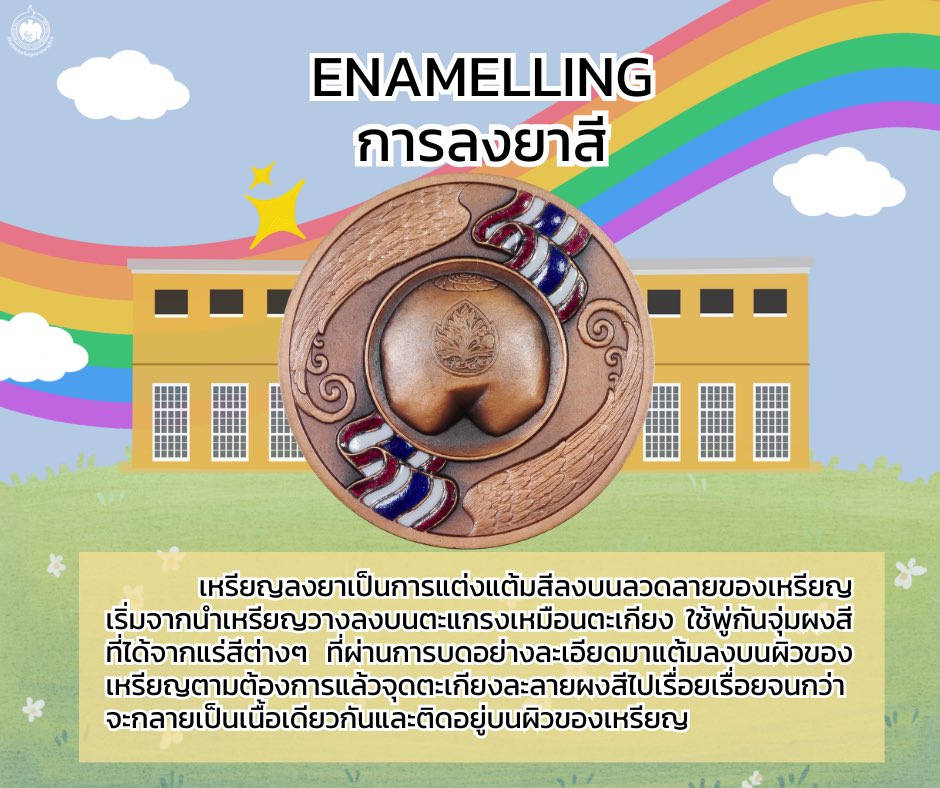 CoinMuseum_Thai's tweet photo. #CoinLetsPlay แวะมาเล่าเทคนิคการตกแต่งหน้าเหรียญรูปแบบต่าง ๆ ที่ทำให้เหรียญมีสีสันสวยงามมากขึ้น https://t.co/96lR39cypH