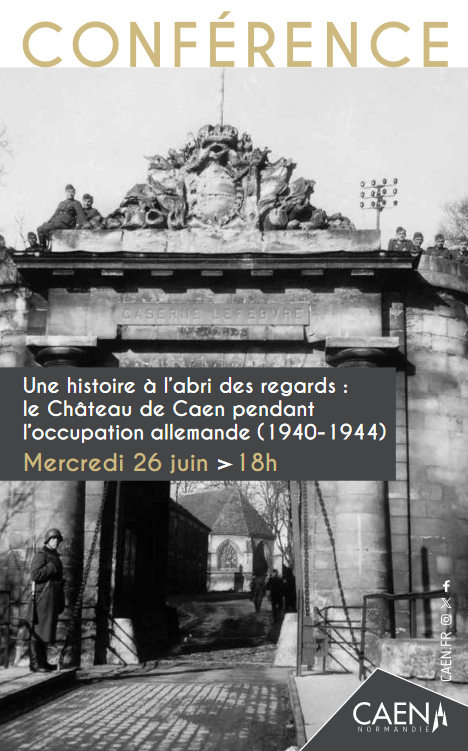 🗣Conférence à ne pas manquer ! Le 26 JUIN à 18H Valentin Schneider, docteur en histoire contemporaine, fera découvrir la période méconnue de l’occupation allemande du Château de #Caen entre 1940 et 1944. 
ℹ: caen.fr/evenement/conf…
<a href="/MuseeNormandie/">Musée de Normandie</a>