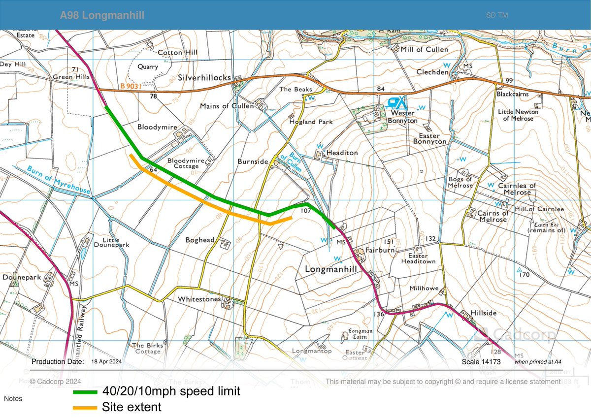 AbshireRoads's tweet photo. Banff & Buchan Surface Dressing: work is complete on the A98 at #Sanded please drive carefully over the loose chips!
⚠️ This afternoon there will be a convoy on the A98 West of #Longmanhill
#aberdeenshire #abztravel https://t.co/9uqh1ewJIU