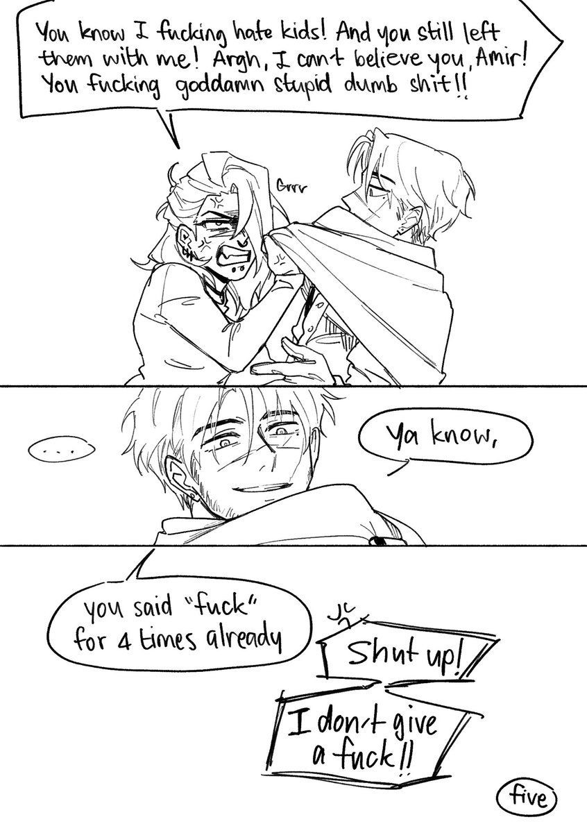 (Flashback) Now you know who Yoru took after the most😂

Even if Fade said she hated kids. But she took care of them very well. To the point that they felt more comfortable than being with Cypher who were always overprotective(…) 