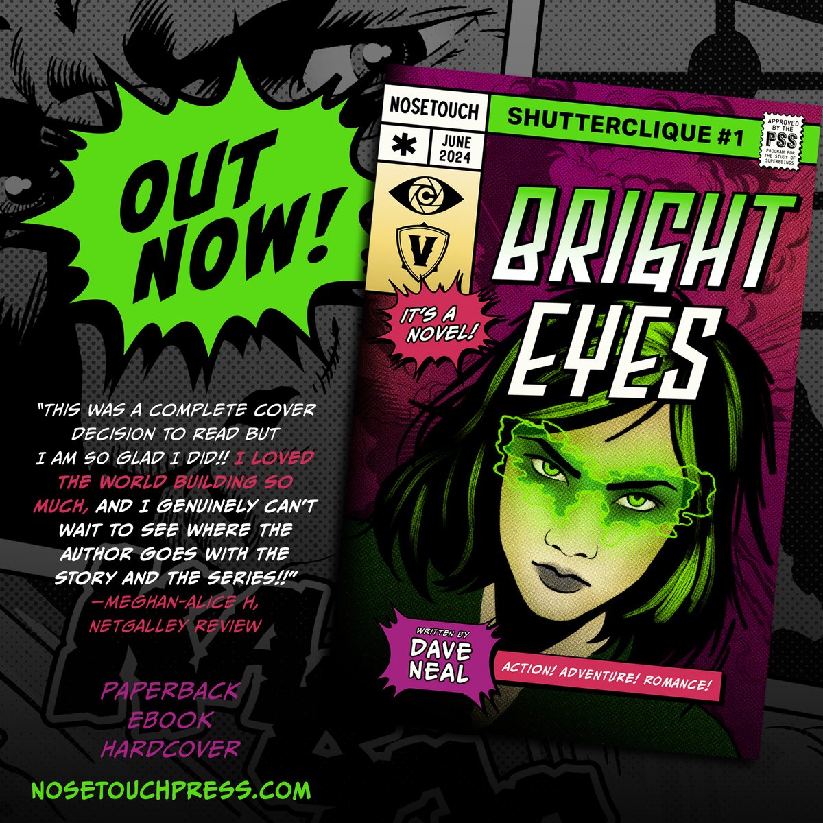 Happy Release Day to Dave Neal’s BRIGHTEYES!

Get your copy today! bit.ly/4eCS9TK